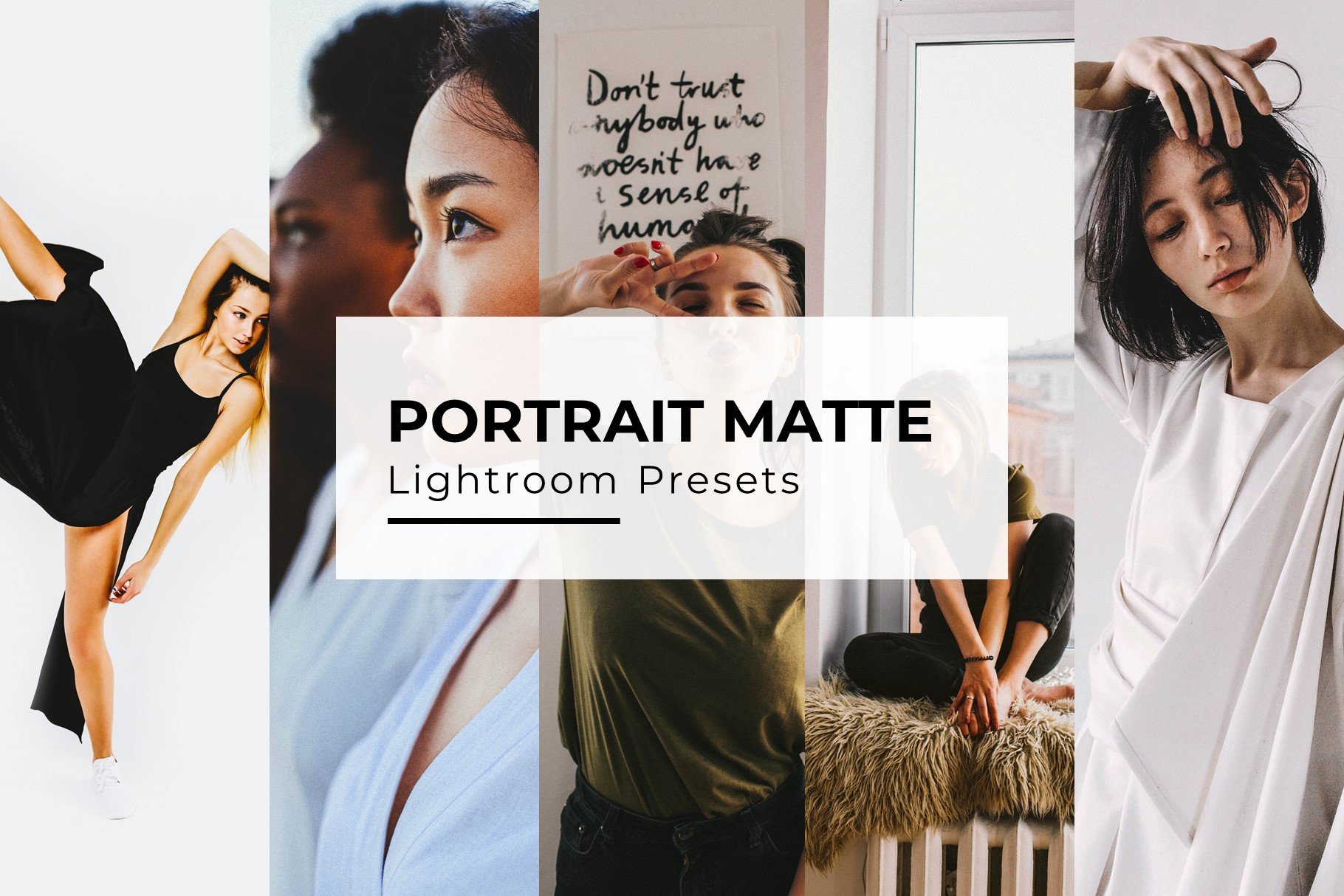 10+ Portrait Matte Lightroom Presetscover image.