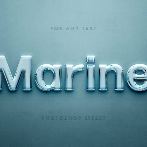 Marine Glass 3D Text Effectcover image.