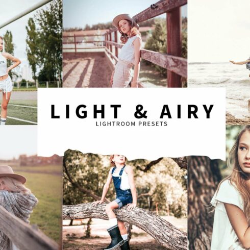 10 Light & Airy Lightroom Presetscover image.