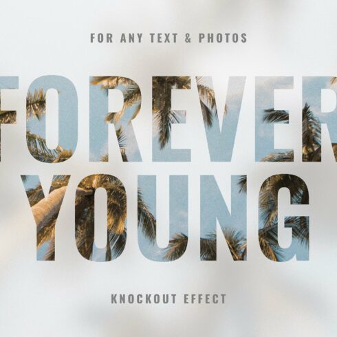 Knockout Blur Text Effectcover image.