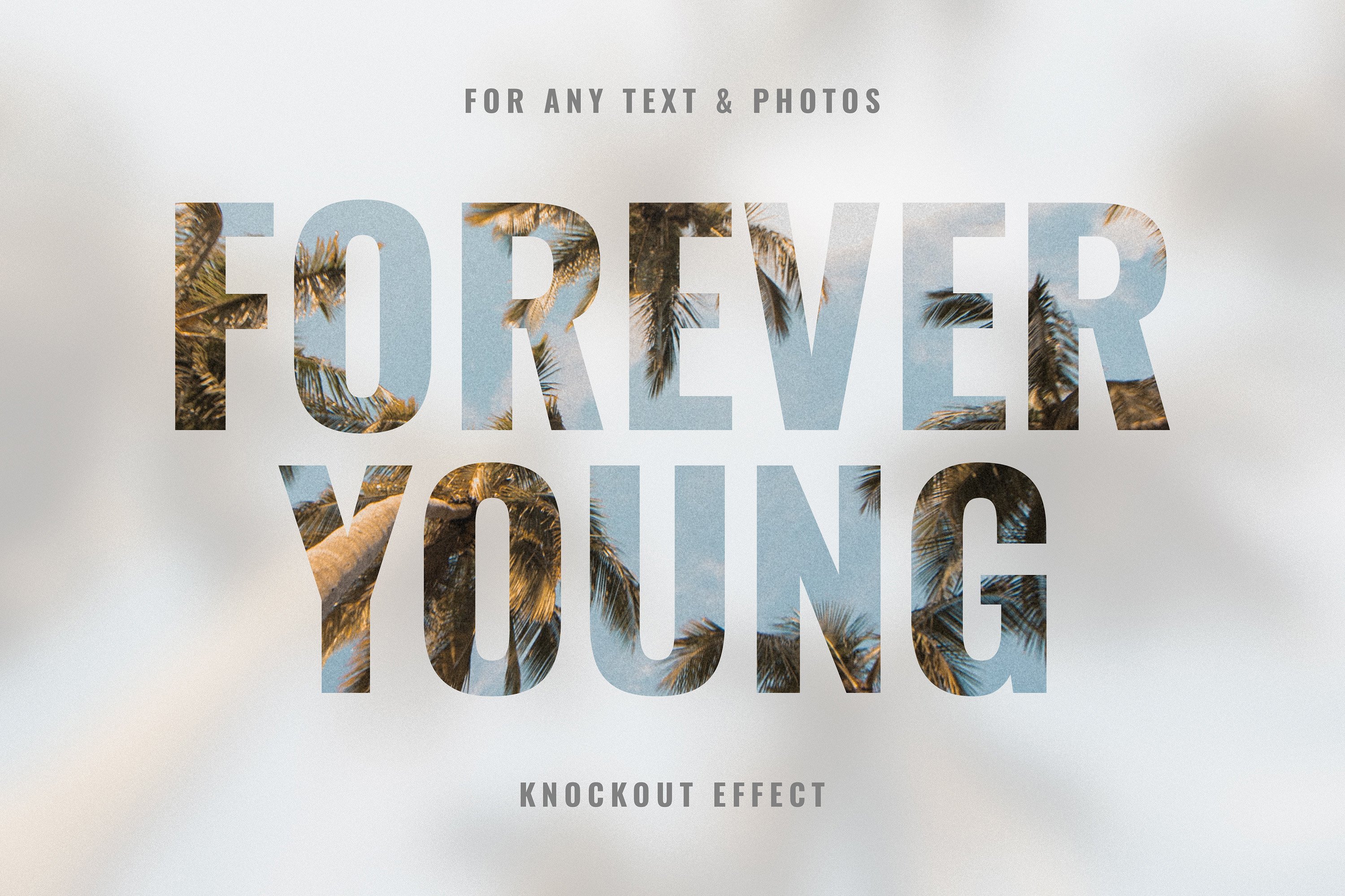 Knockout Blur Text Effectcover image.