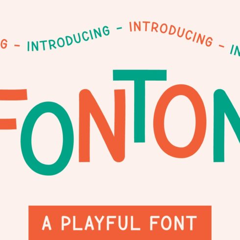 Fonton - Playful Font cover image.