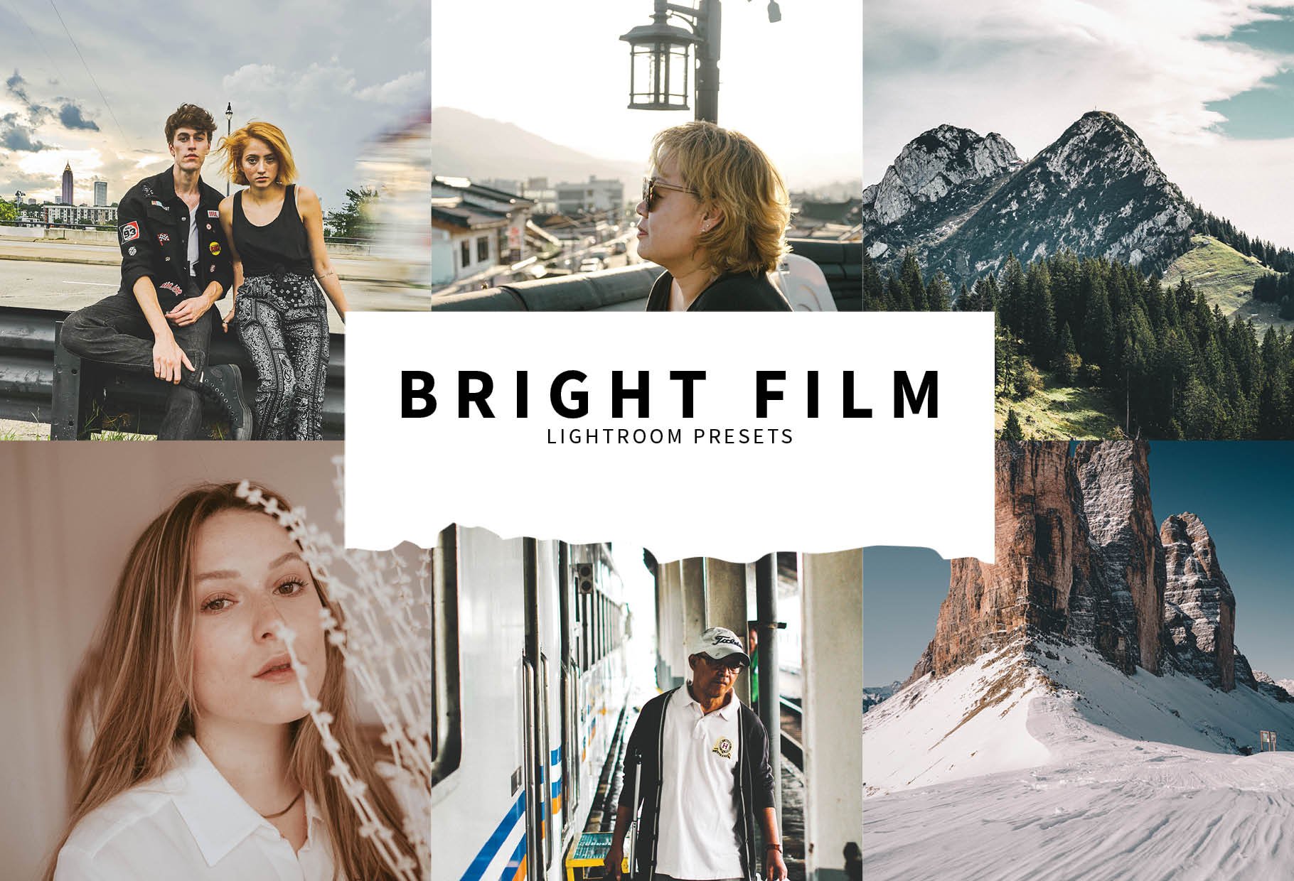 10 Bright Film Lightroom Presetscover image.