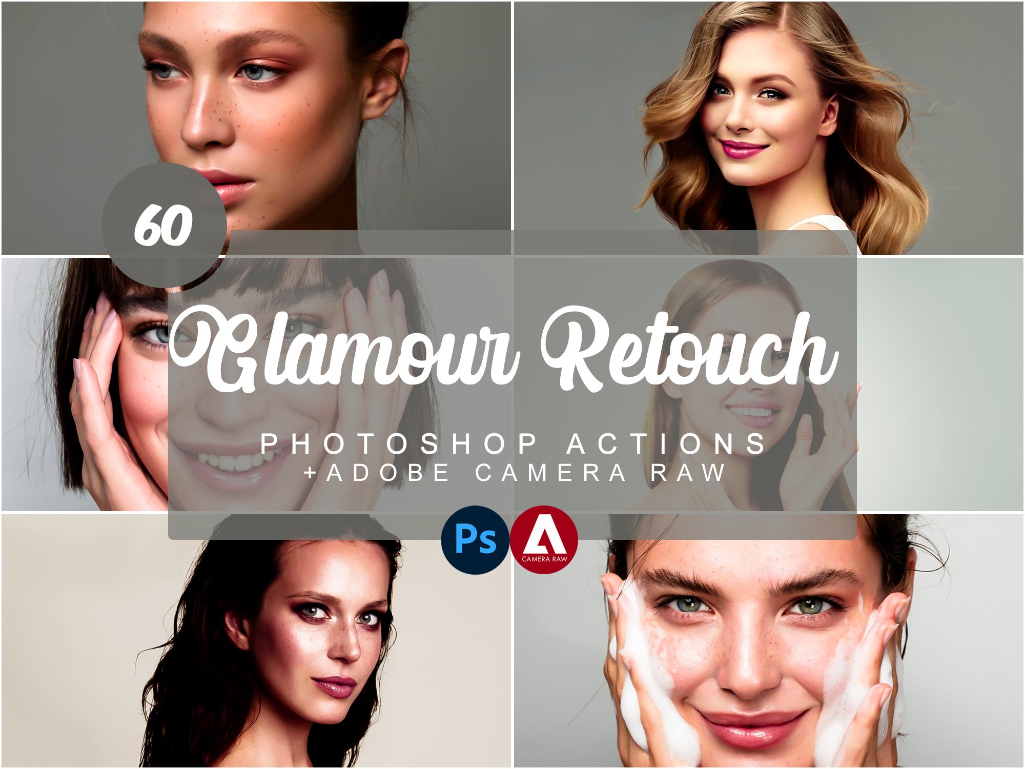 Glamour Retouch Photoshop Actionscover image.