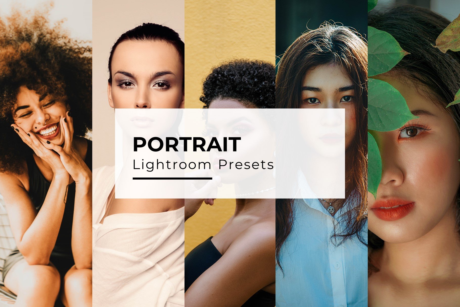 10+ Portrait Lightroom Presetscover image.