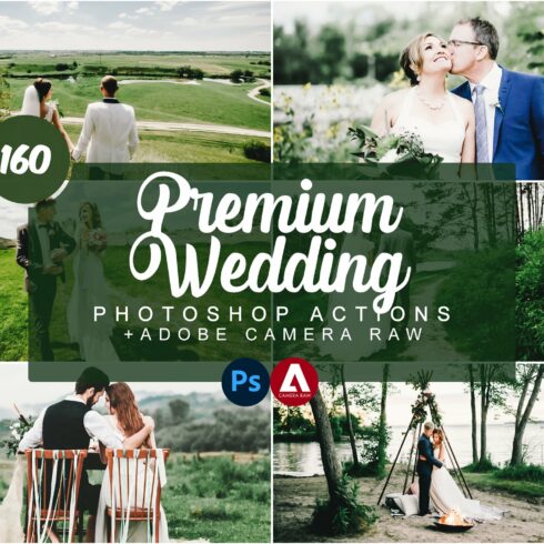 Premium Wedding Photoshop Actionscover image.