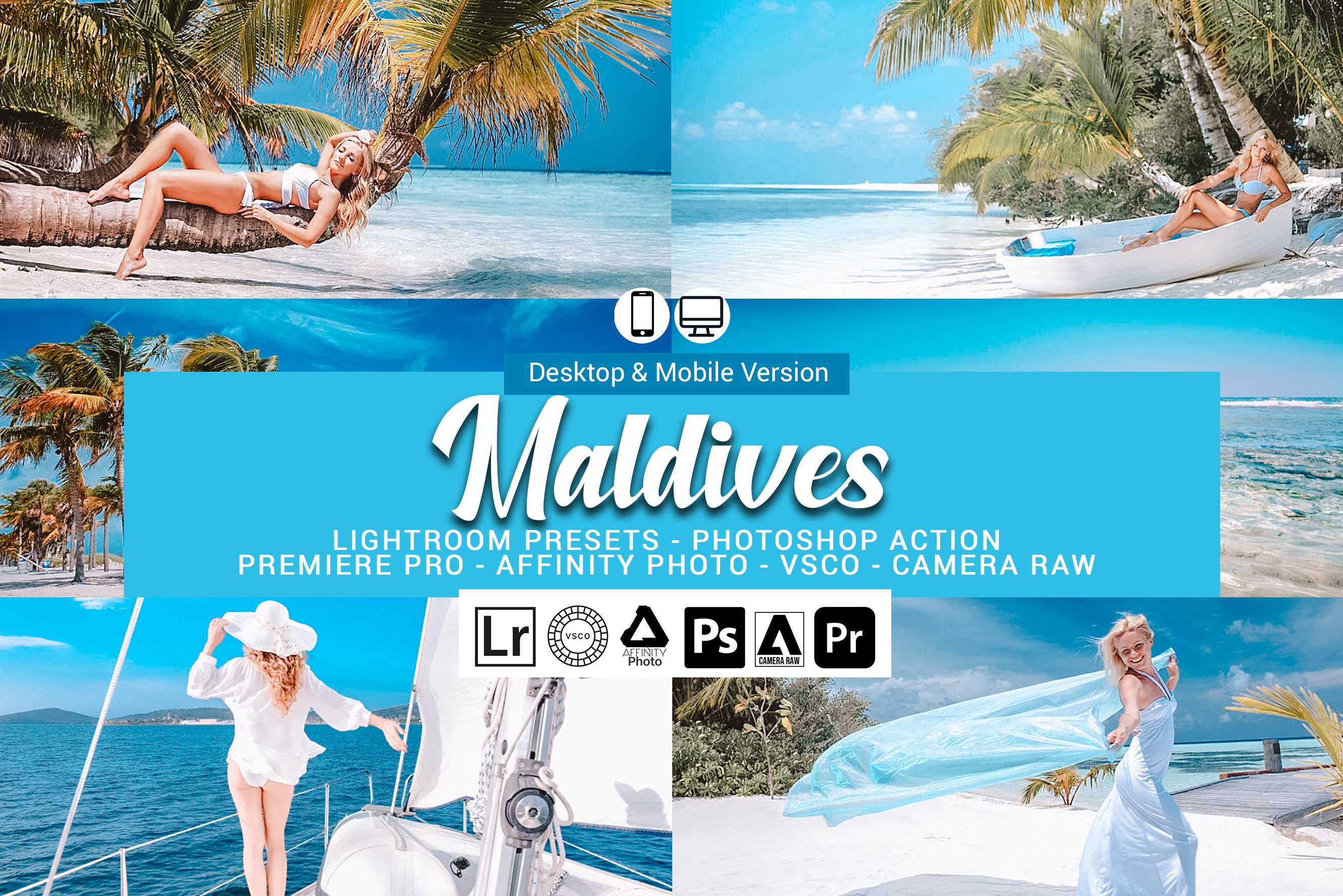 Maldives Presets, Photoshop actionscover image.
