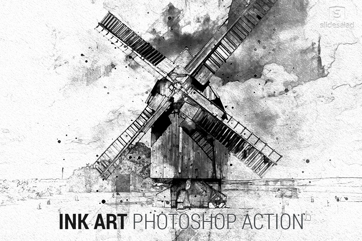Ink Art Photoshop Actioncover image.