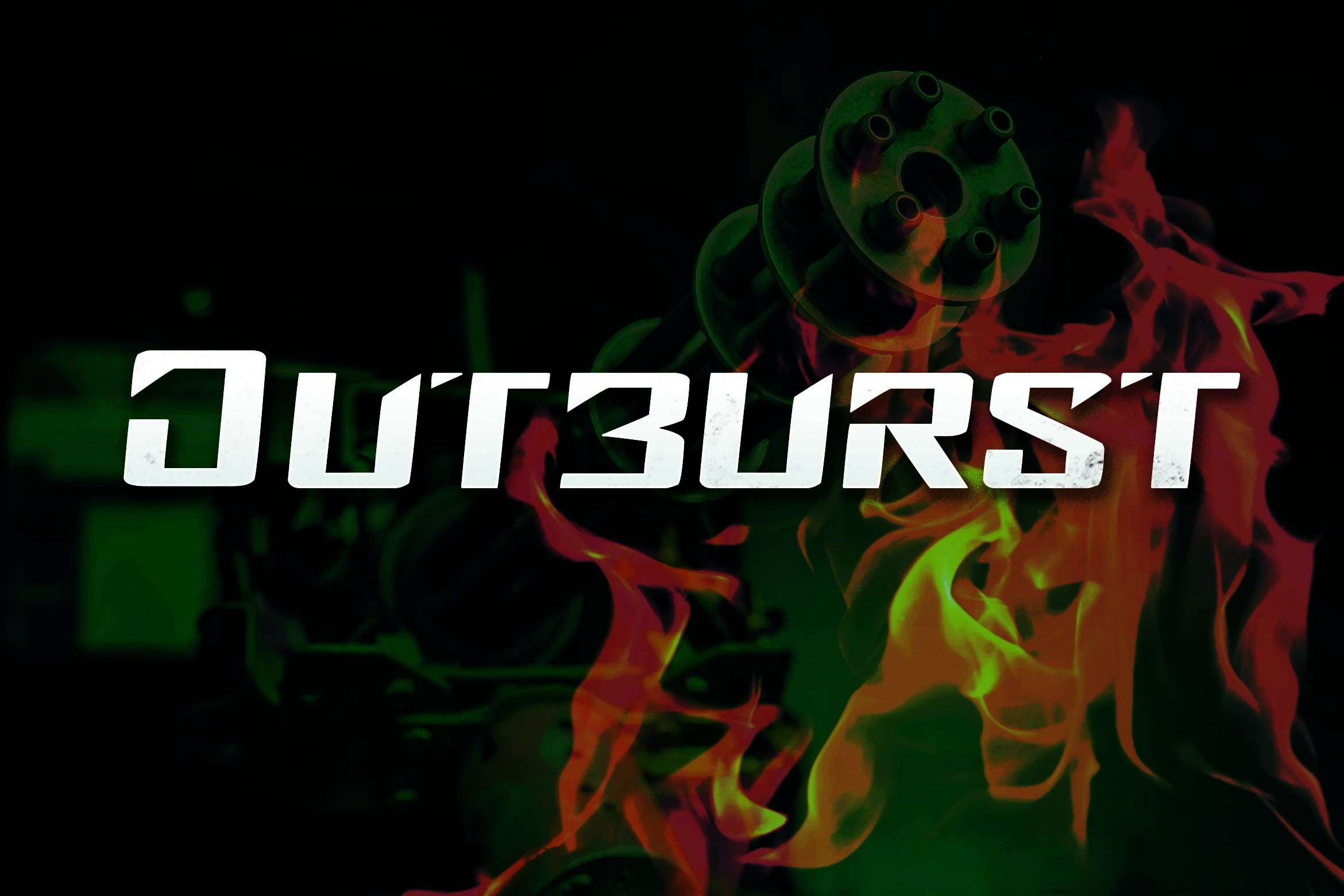 Outburst - Modern Bold Gaming Font preview image.