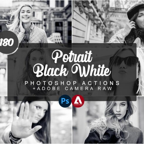 Potrait Black White Photoshop Actioncover image.