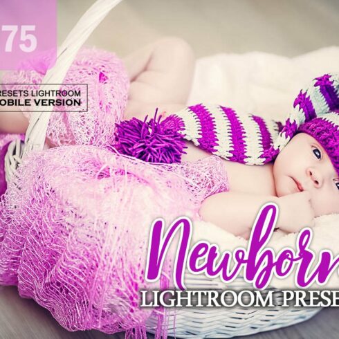 Newborn Lightroom Mobile Presetscover image.