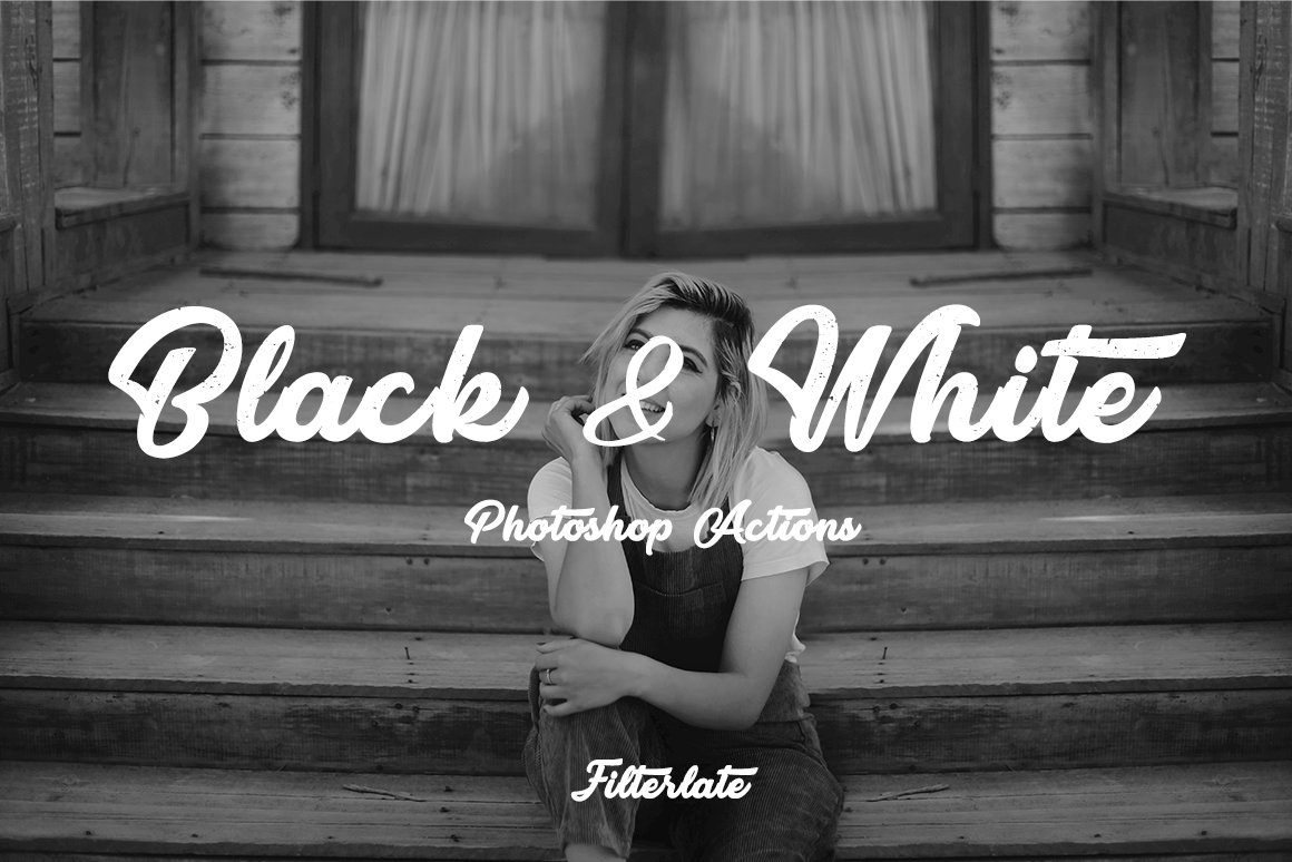 Black & White - Photoshop Actionscover image.