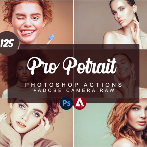 Pro Potrait Photoshop Actionscover image.