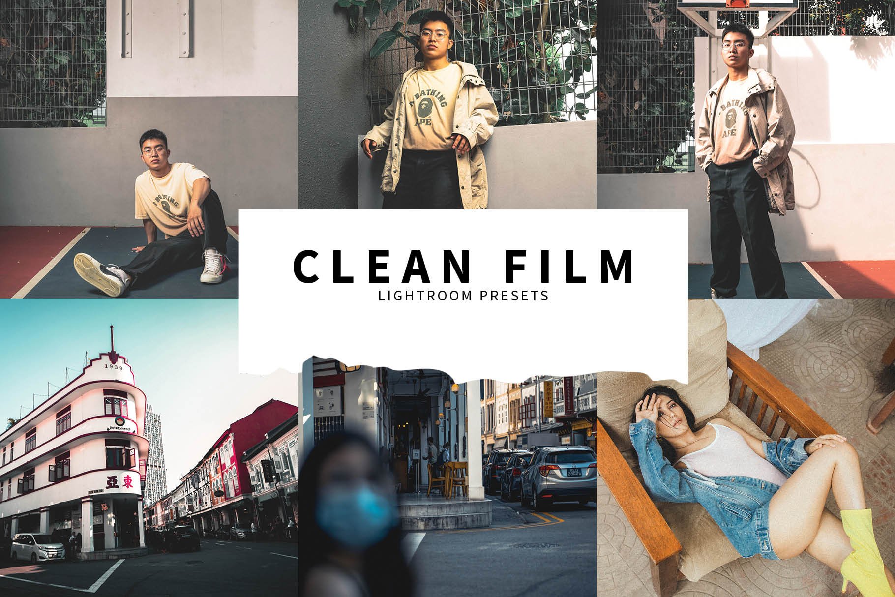 10 Clean Film Lightroom Presetscover image.