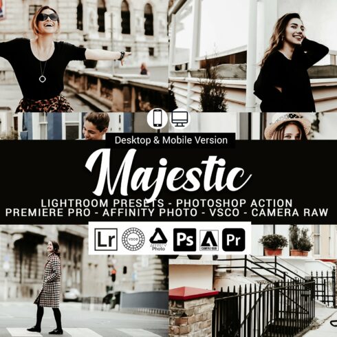 Majestic Presets, Photoshop actionscover image.