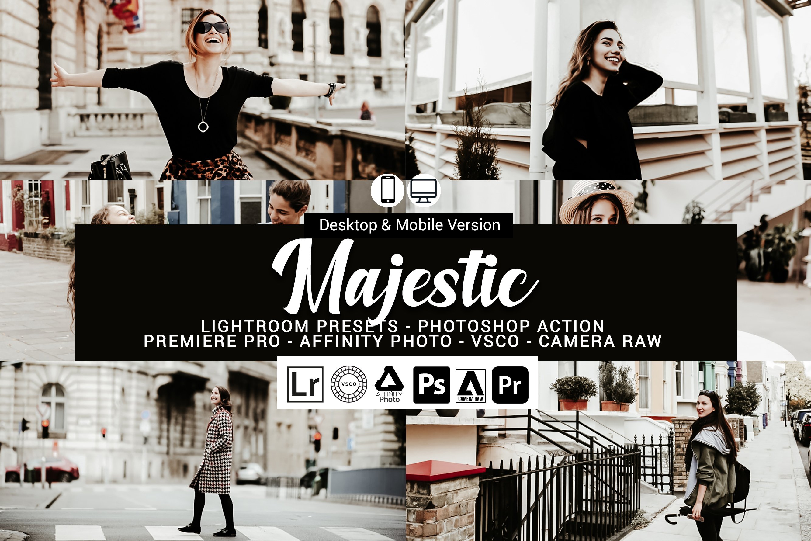 Majestic Presets, Photoshop actionscover image.