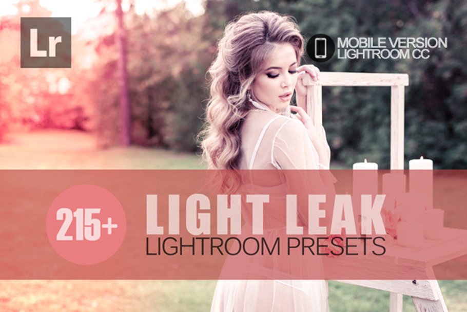 Light Leak Lightroom Mobile Presetscover image.