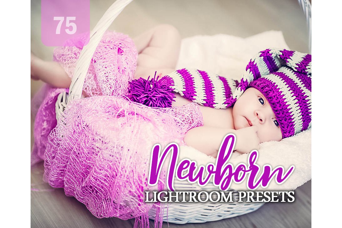 75 Newborn Lightroom Presetscover image.