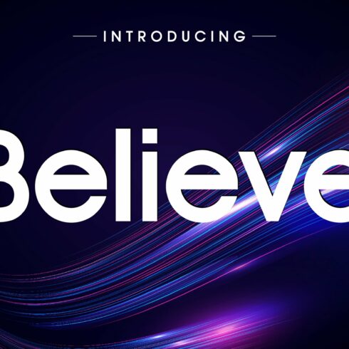 Believe Fonts cover image.