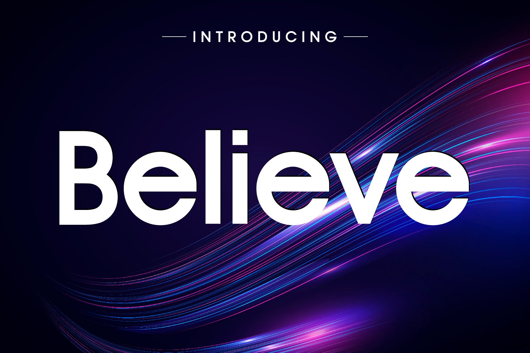 Believe Fonts cover image.