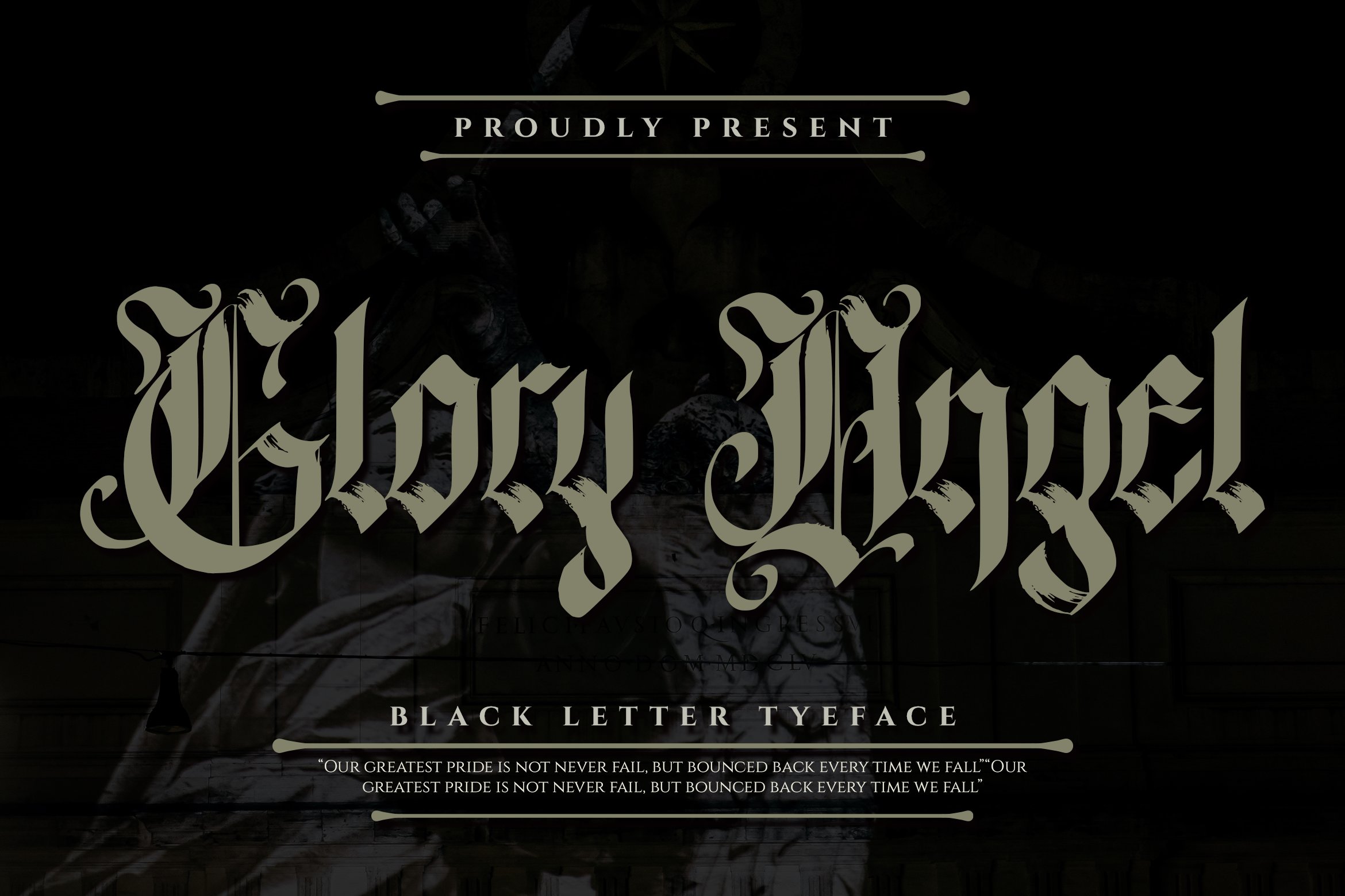 Glory Angel - Blackletter Typeface cover image.