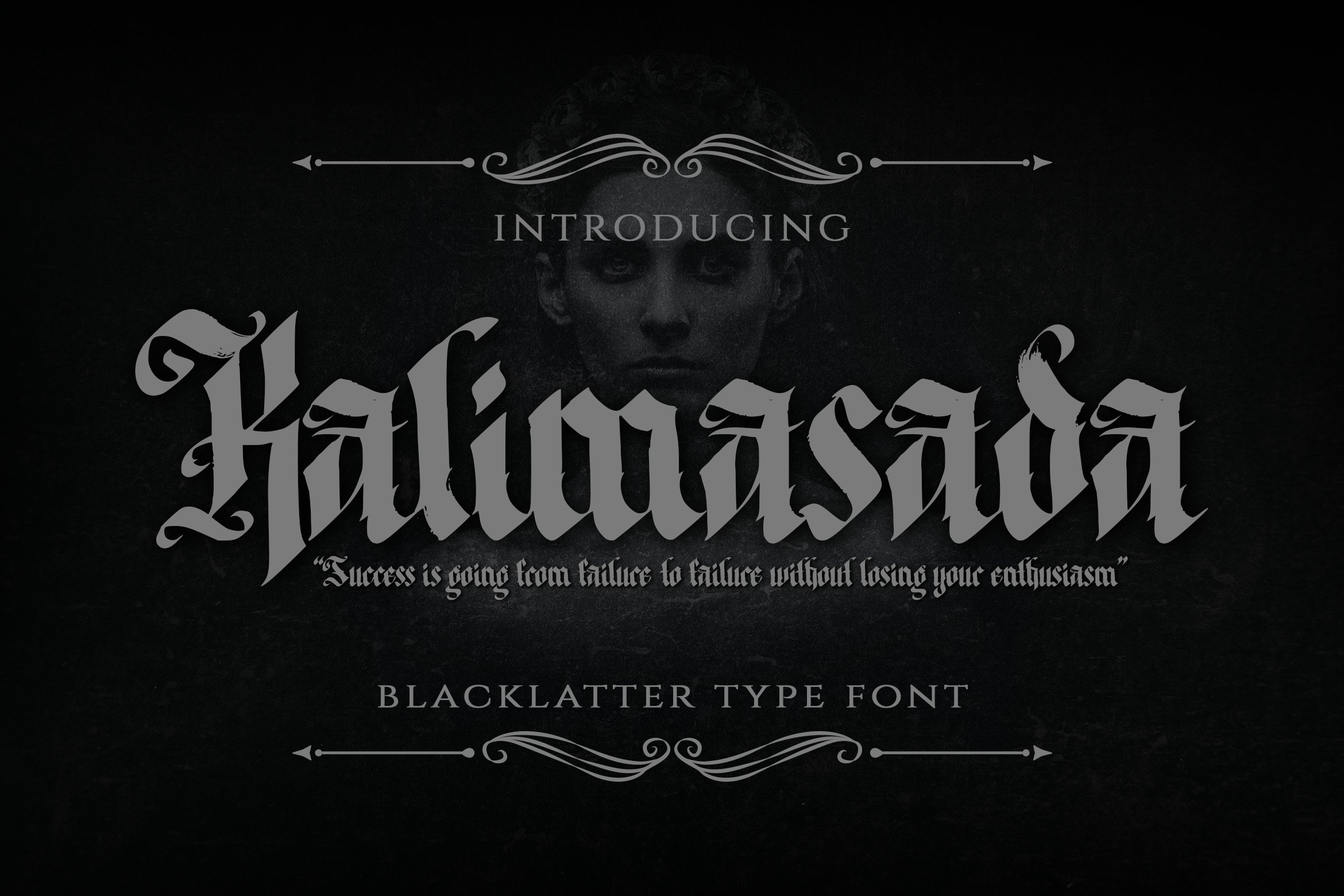 Kalimasada - Blackletter Type Font cover image.