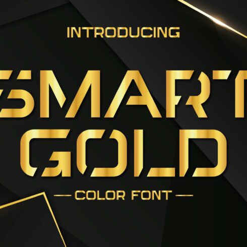 Smart Gold Color Fonts cover image.