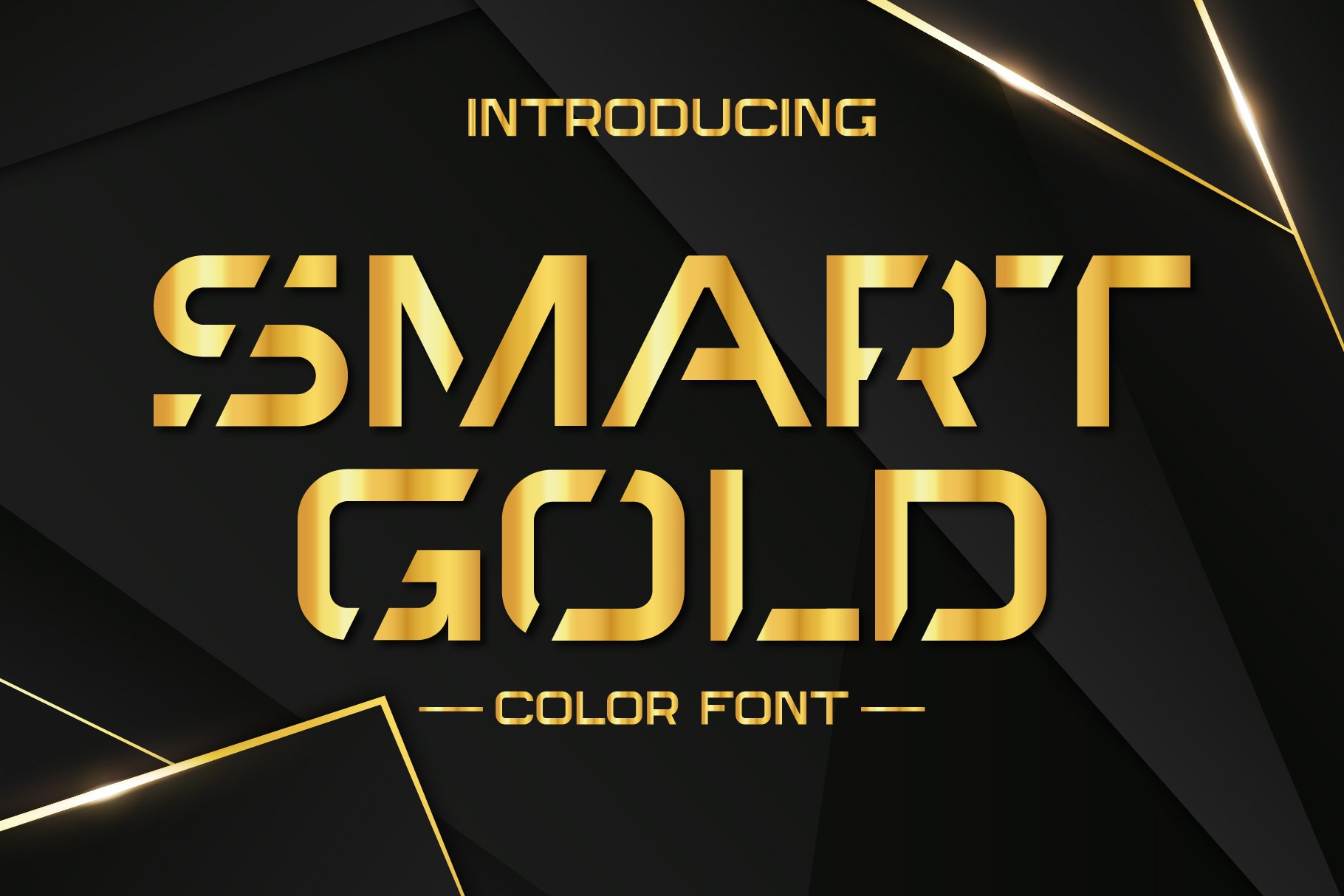 Smart Gold Color Fonts cover image.