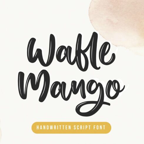 Wafle Mango | Handwritten Font cover image.