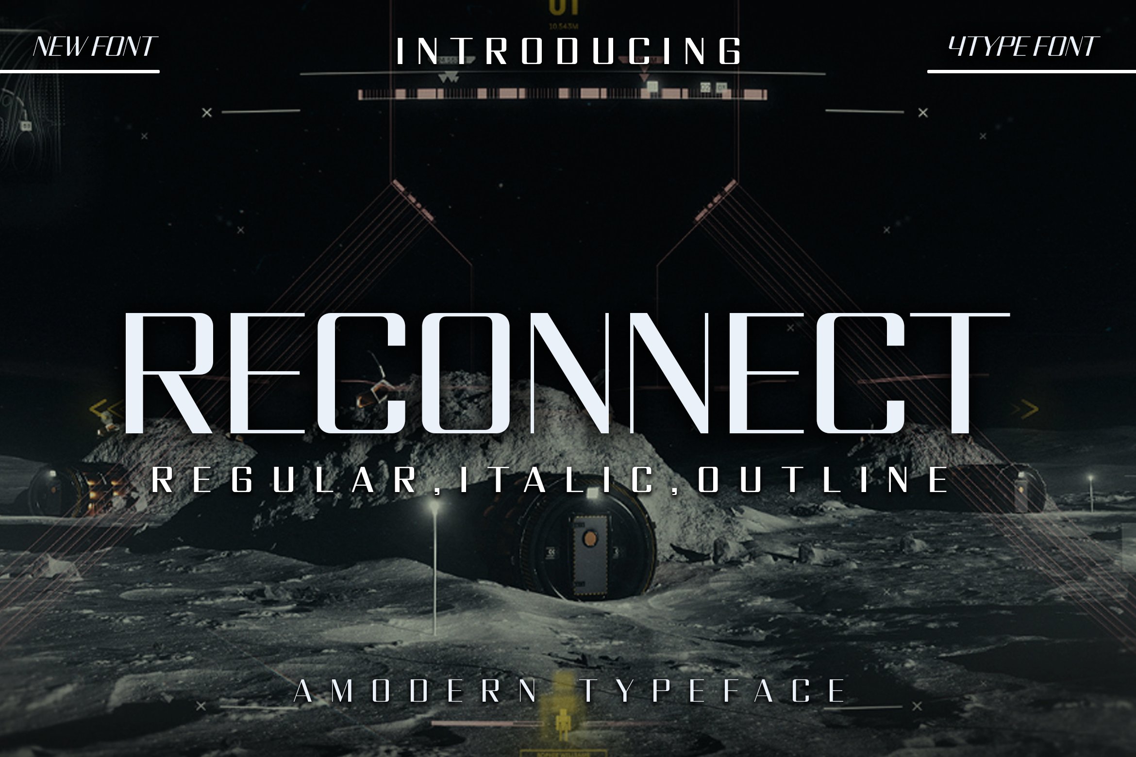 Reconnect - A Modern Typeface cover image.