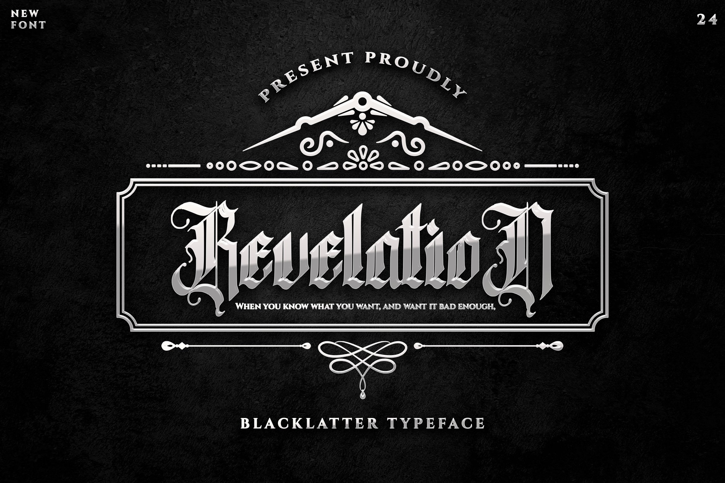 Revelation - Blackletter Typeface cover image.