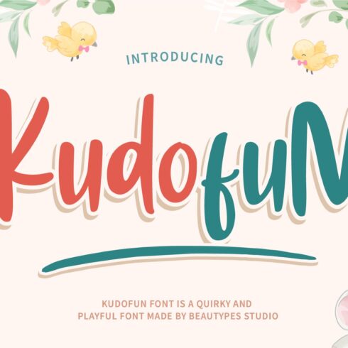 Kudofun - Stunning Display Font cover image.