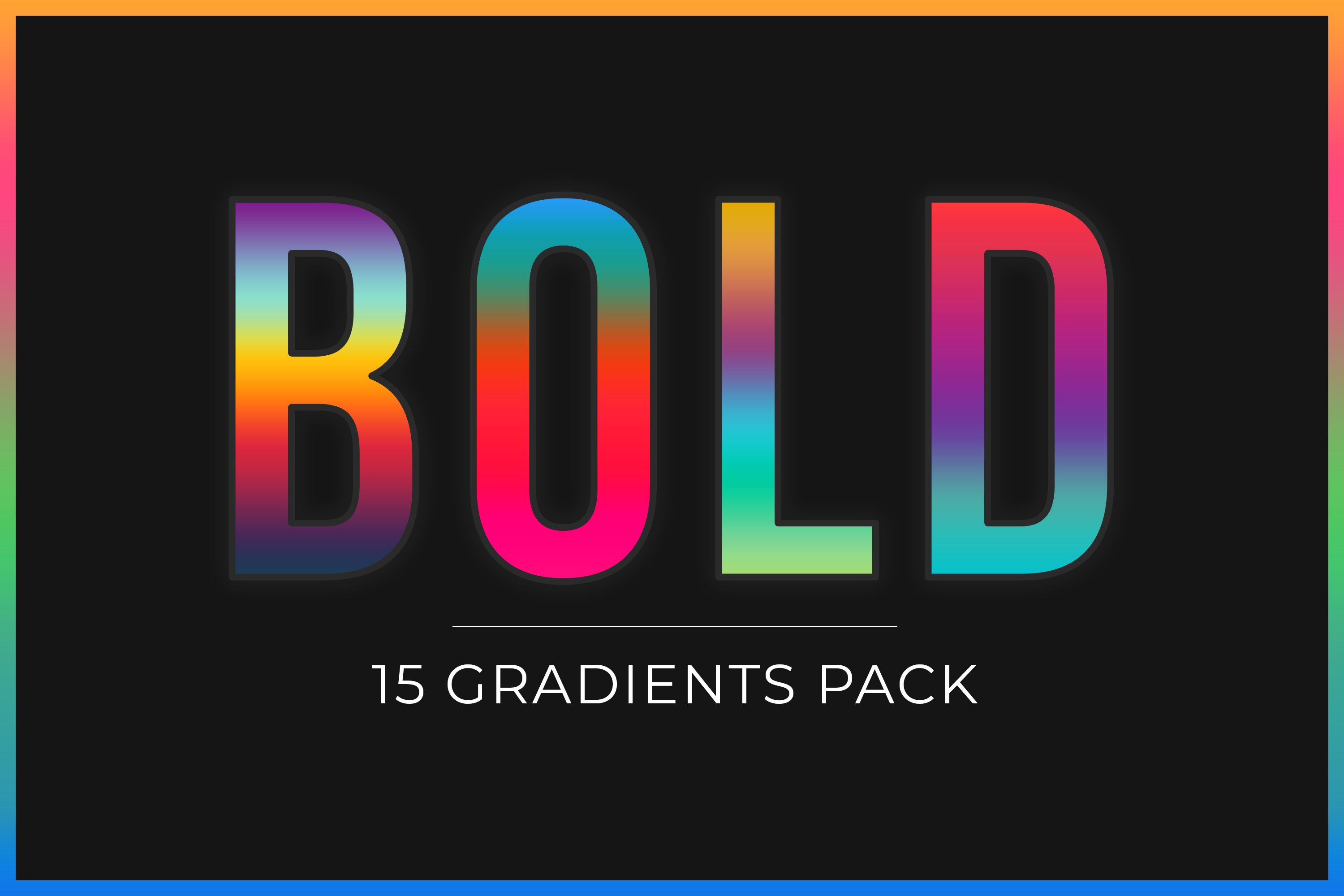 BOLD - 15 Creative Gradientscover image.