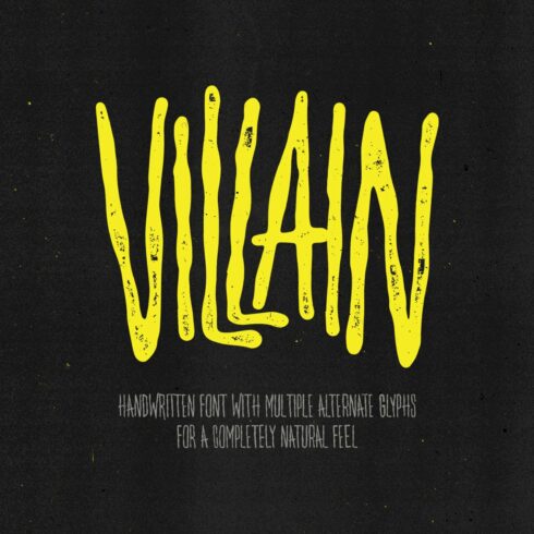 Villain — Multi-Alternate Glyph Font cover image.