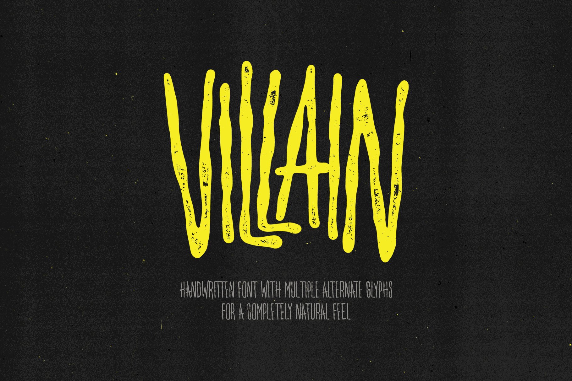 Villain — Multi-Alternate Glyph Font cover image.