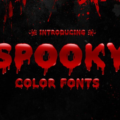 Spooky Color Fonts cover image.