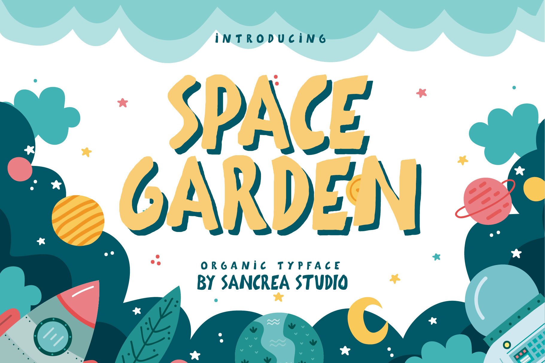 Space Garden - A Quirky Display Font cover image.