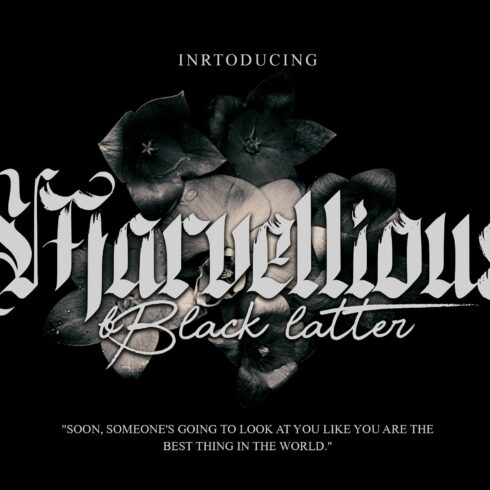 Marvellious - Blackletter Typeface cover image.