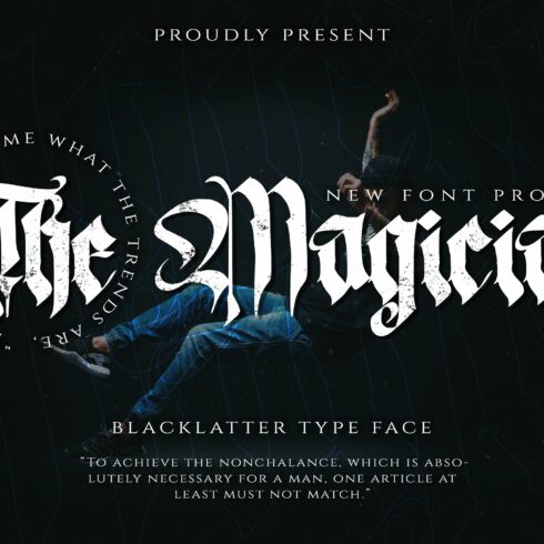 The Magician - Blackletter Typeface cover image.