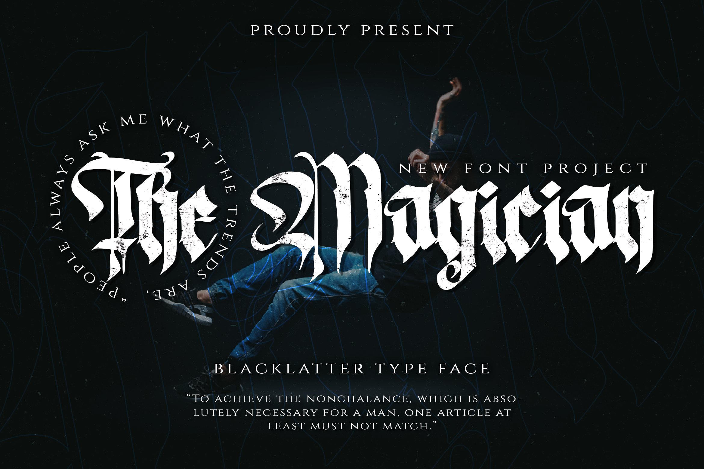The Magician - Blackletter Typeface cover image.