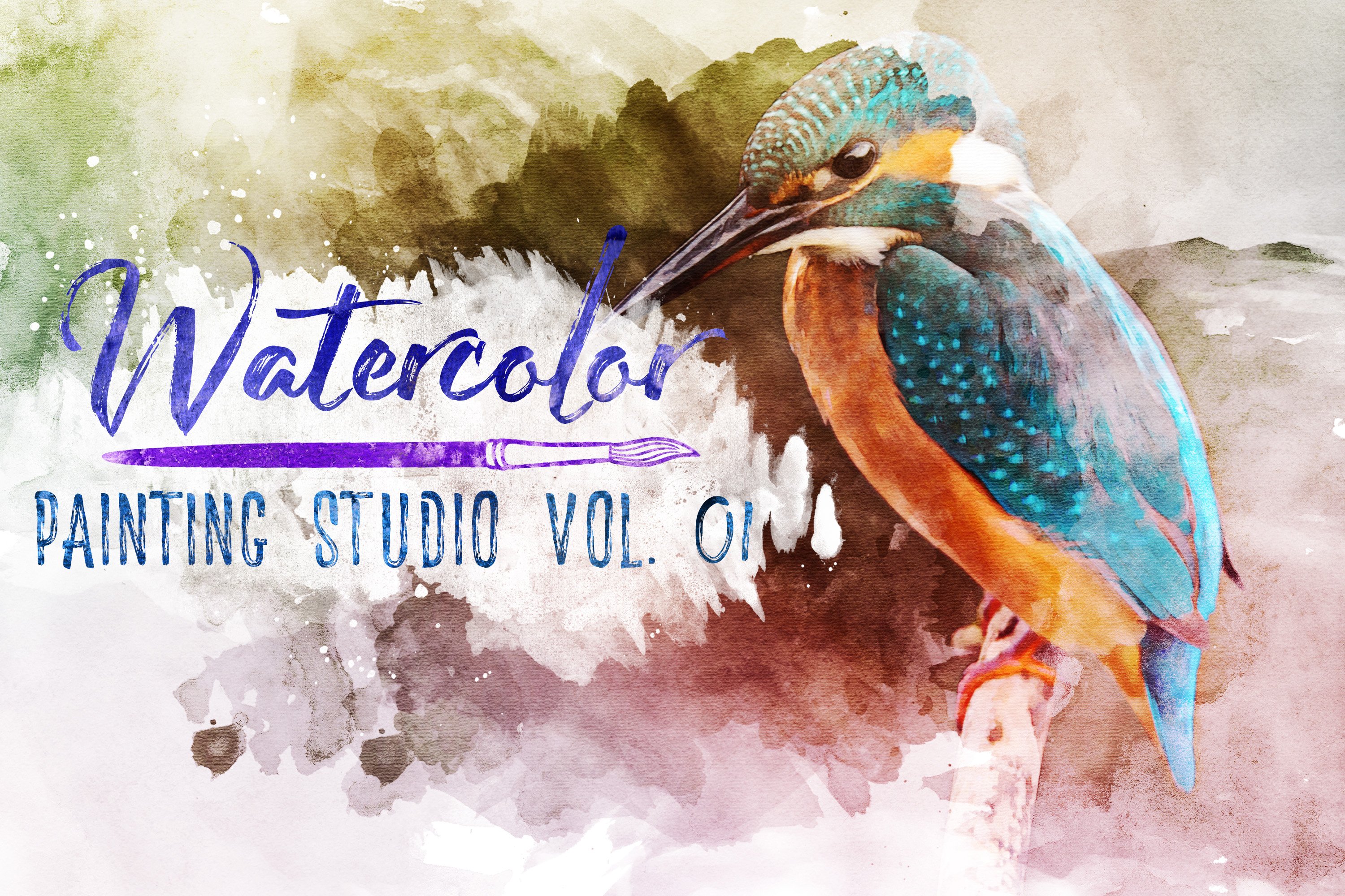 Watercolor Painting Studio Vol. 01cover image.