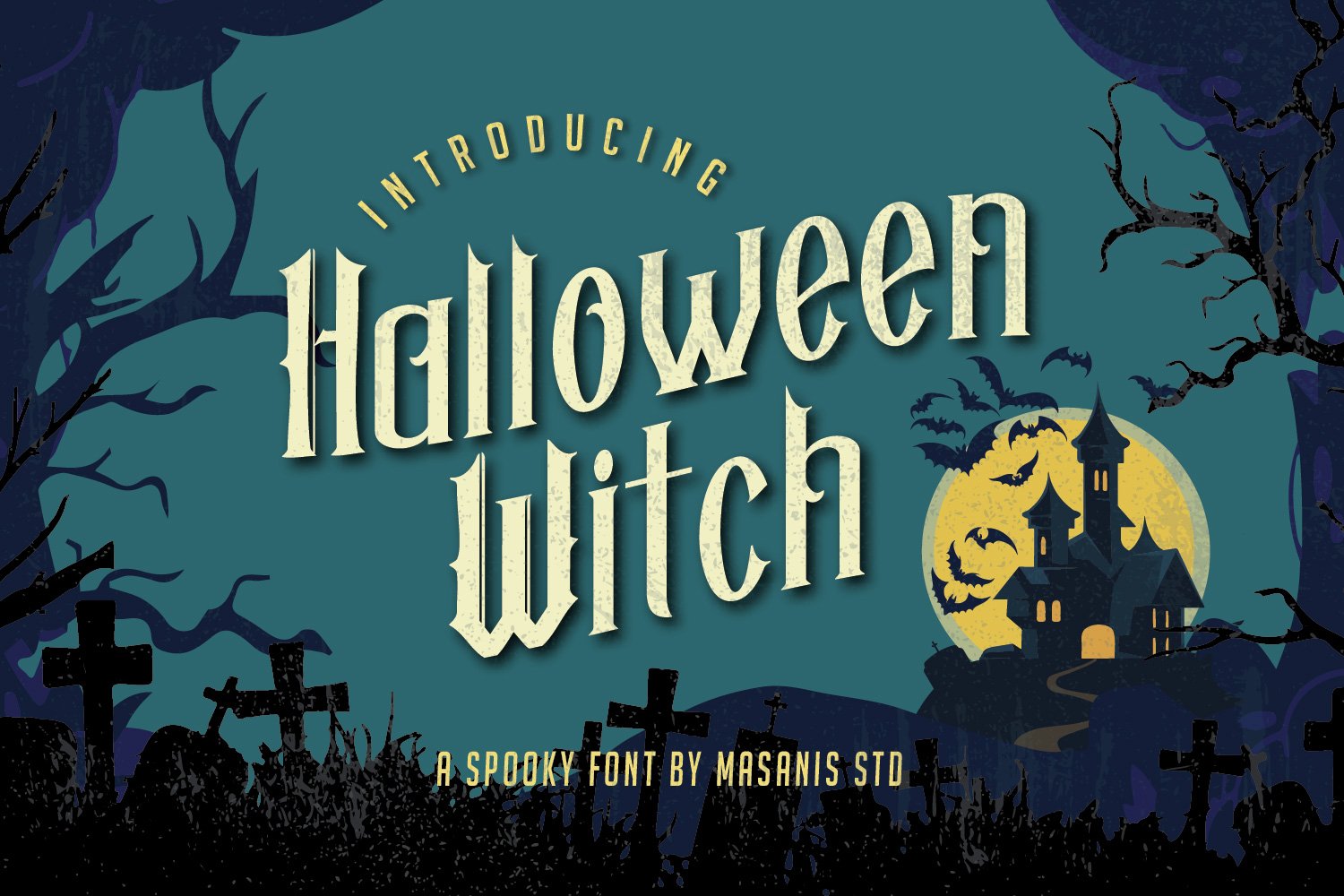 Halloween Witch - Spooky Font cover image.
