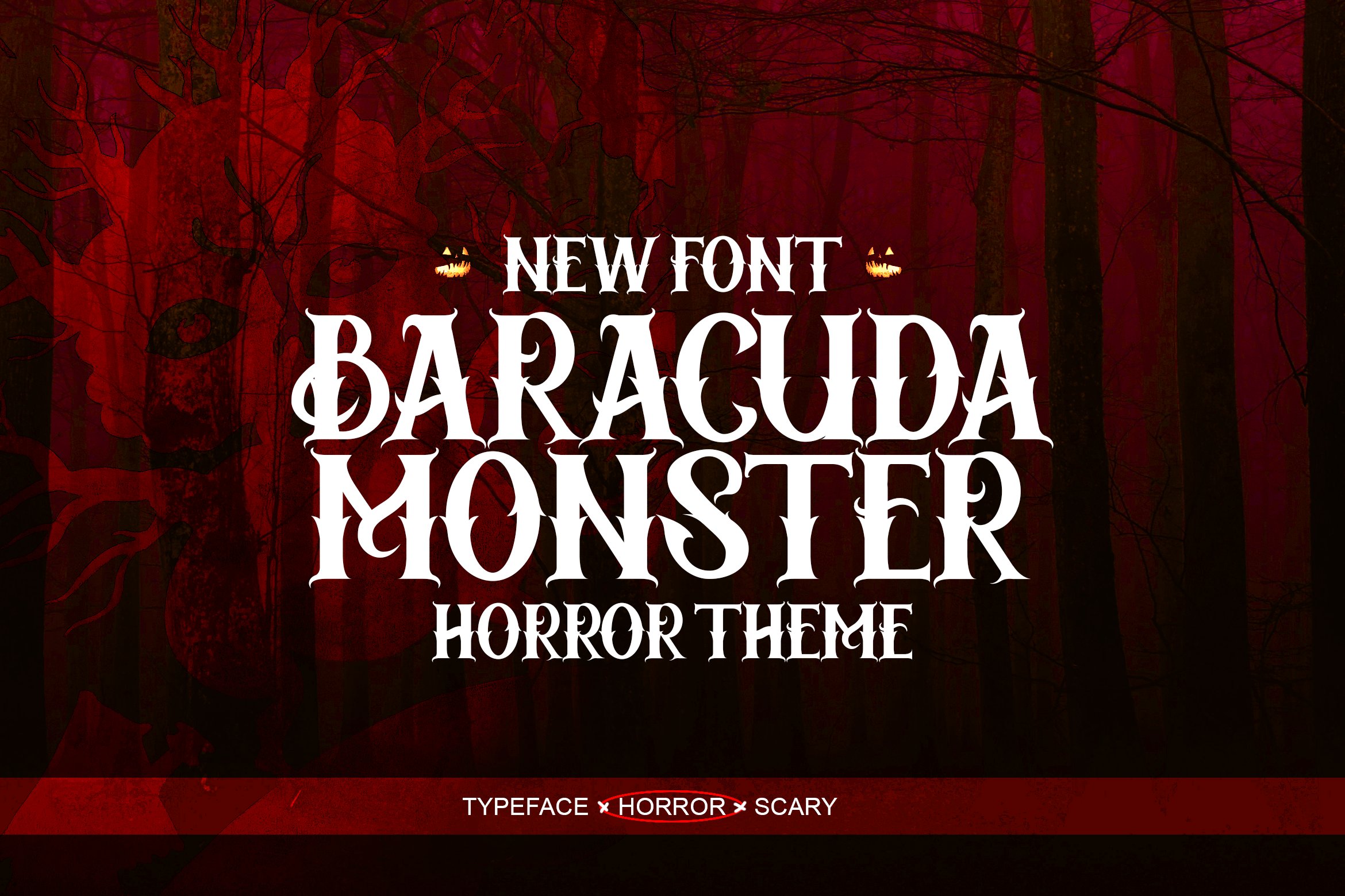 Baracuda Monster - Horror Font cover image.