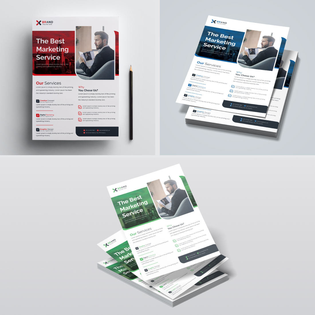 Modern Corporate Flyer Design Template cover image.