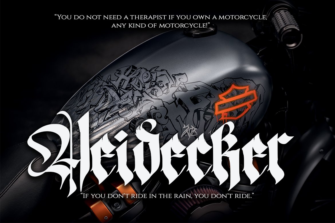 The Magician - Blackletter Typeface preview image.