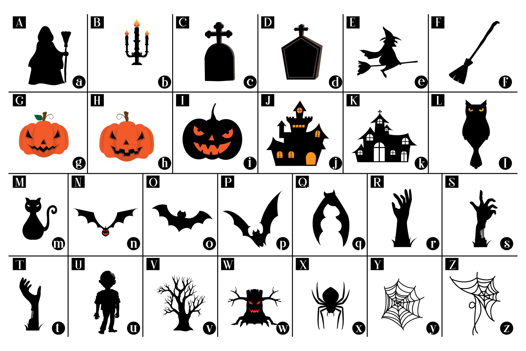 Halloween Night Dingbats&Color Font preview image.