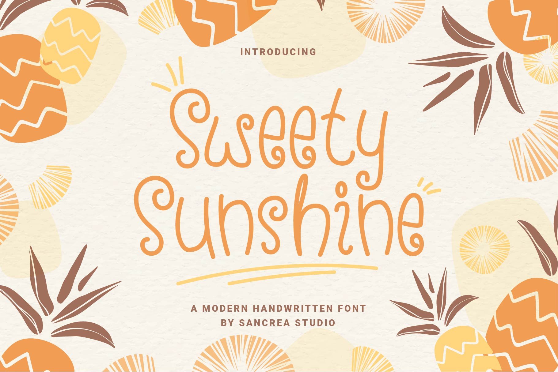 Sweety Sunshine - A Holiday Font cover image.