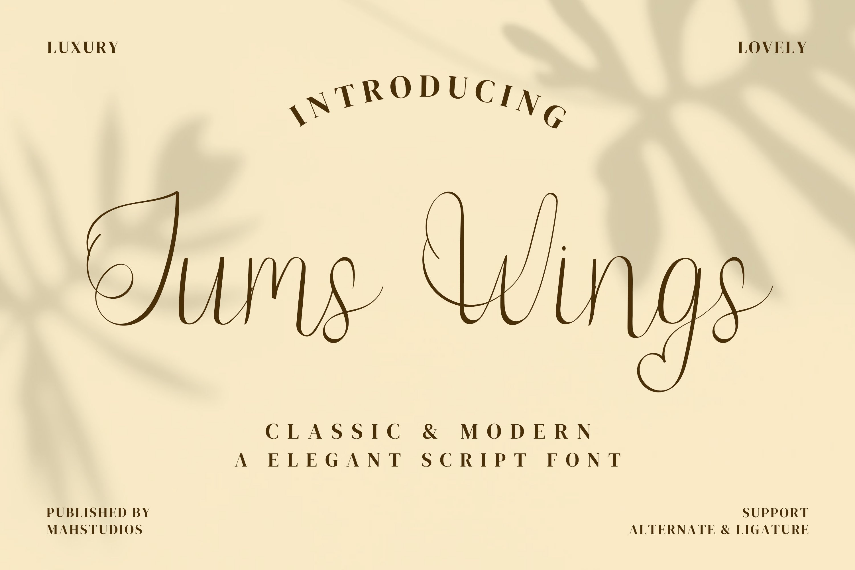 Jump Wings Script Fontscover image.