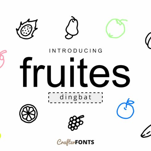 Fruites Doodle Dingbat cover image.