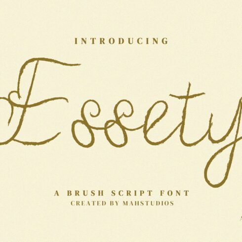 Essety Script Fontscover image.